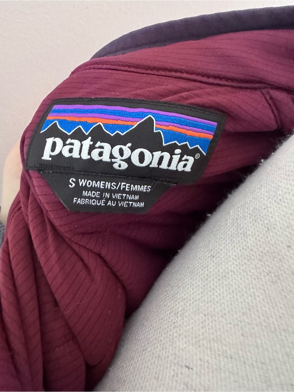 Patagonia Women's Pack in Jacket Red Burgundy Size Small - Picture 5 of 9